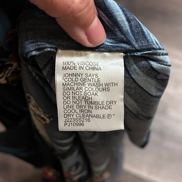 Johnny Bigg Shirt Size Button Short Sleeve Jungle Print, Size XL NWT - Picture 7 of 8